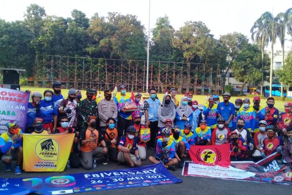 Konvoi Sepeda Federal Sepeda Indonesia Tiba di  Depok Jum’at 28 Mei 2021.