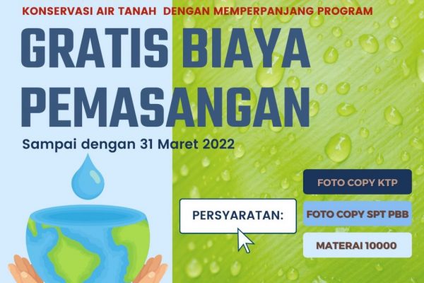 PT. Tirta Asasta Depok Gratiskan Pemasangan Baru Sampai 31 Maret 2022 dan Perluas Layanan
