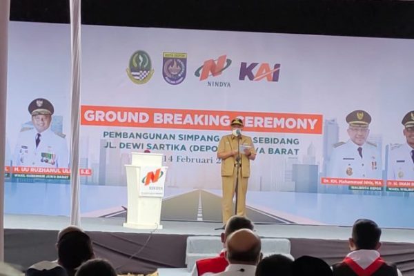 Ridwan Kamil Buka Ground Breaking pembangungan Underpass Jl. Dewi Sartika Kota Depok