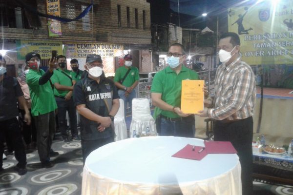 Walikota Depok  ResmikanTaman Tematik Bawah  Jembatan Arif Rahman Hakim ..