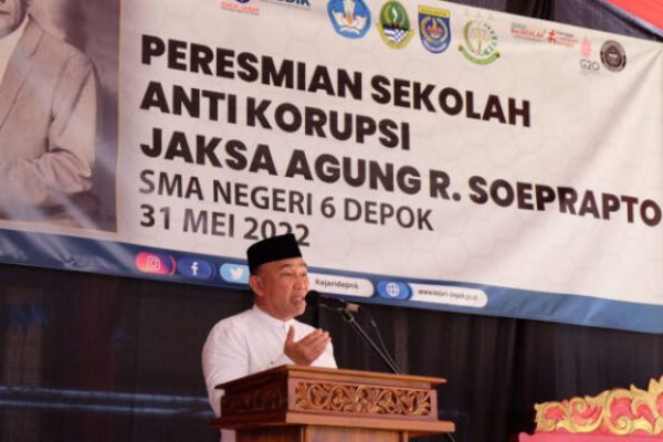 SMAN 6 Depok Jadi Sekolah Pertama Anti Korupsi Telah Resmikan Oleh Kejati Jabar
