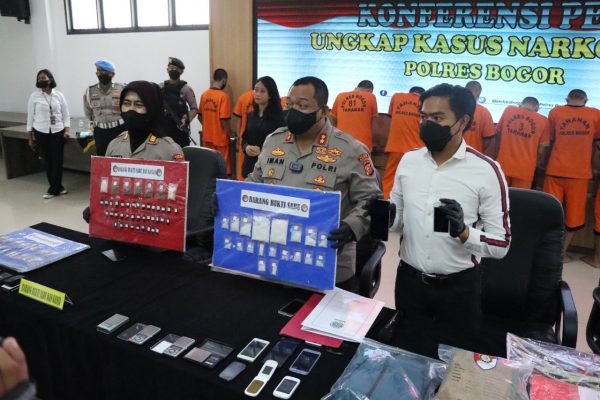 Dalam Satu Bulan Sat Narkoba Polres Bogor Ungkap 13 Kasus Narkotika