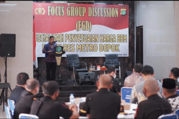 FGD Sosialisasi Penyesuaian Harga BBM, Sekda Depok: Media Membangun Komunikasi dan Kolaborasi