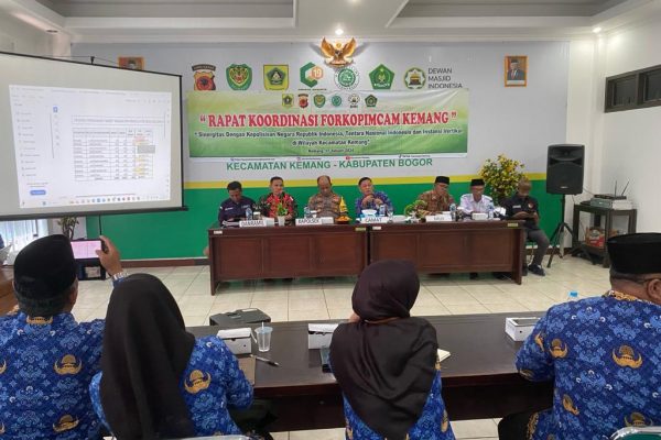 Kecamatan Kemang Kabupaten Bogor Gelar Rakor Persiapan Pemilu