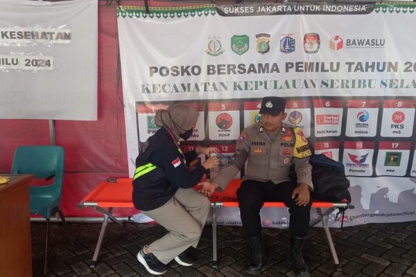 Posko Kesehatan Polres Kepulauan Seribu Terus Pantau Kesehatan Anggota Pasca-Pemilu 2024