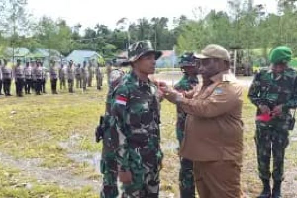 Kodim 1715/Yahukimo Gelar Upacara Pembukaan TMMD Reguler ke-119 TA 2024