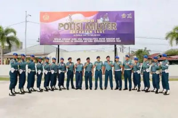 Apel Khusus Dalam Rangka HUT Ke-78 Pomal Tahun 2024 di Mako Lanal Dumai