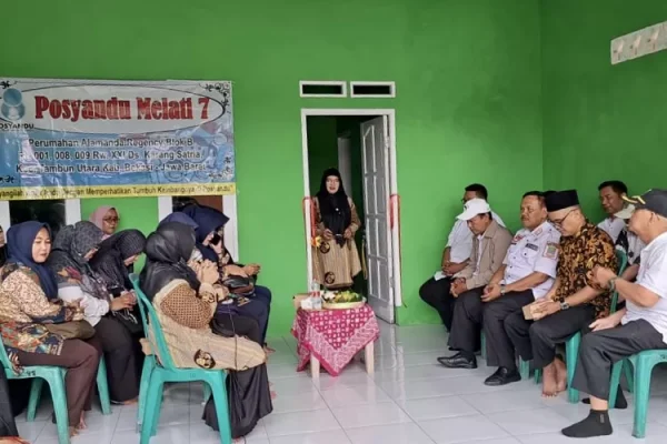 Resmikan Posyandu Melati 7 Perum Alamanda Regency Bekasi, Kades Karangsatria Harapkan Posyandu Permudah Akses Kesehatan Ibu dan Anak