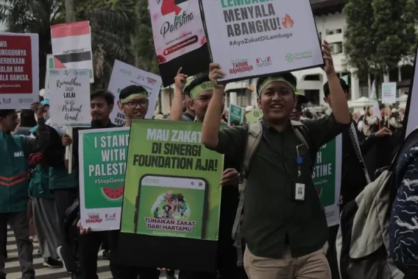Turut Andil di Acara FOZ Jabar, Sinergi Foundation Kampanyekan Aksi Peduli Palestina