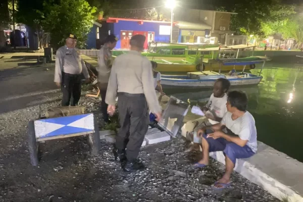 Patroli Malam Ramadhan di Pulau Harapan Gencarkan Giat Cooling System Pasca Pemilu 2024