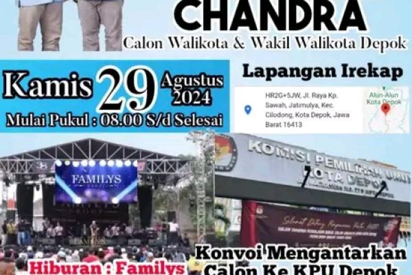 Besok, Ribuan Masa Akan Hadiri Deklarasi Supian Suri dan Chandra Rahmansyah