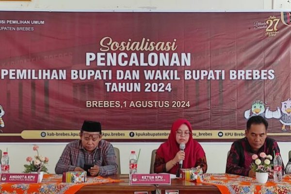 KPU Brebes Sosialisasi Pencalonan Bupati dan Wakil Bupati Brebes