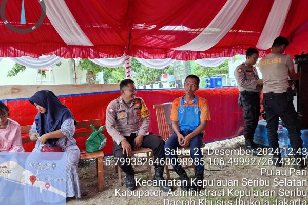 Bhabinkamtibmas Pulau Tidung Ajak Warga Jaga Keamanan Pasca Pilkada DKI Jakarta 2024