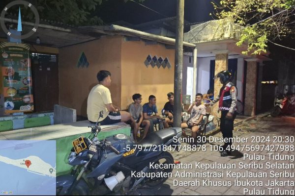Patroli Malam Perintis Presisi di Pulau Tidung, Polsek Kepulauan Seribu Selatan Antisipasi Gangguan Kamtibmas Selama Operasi Lilin 2024