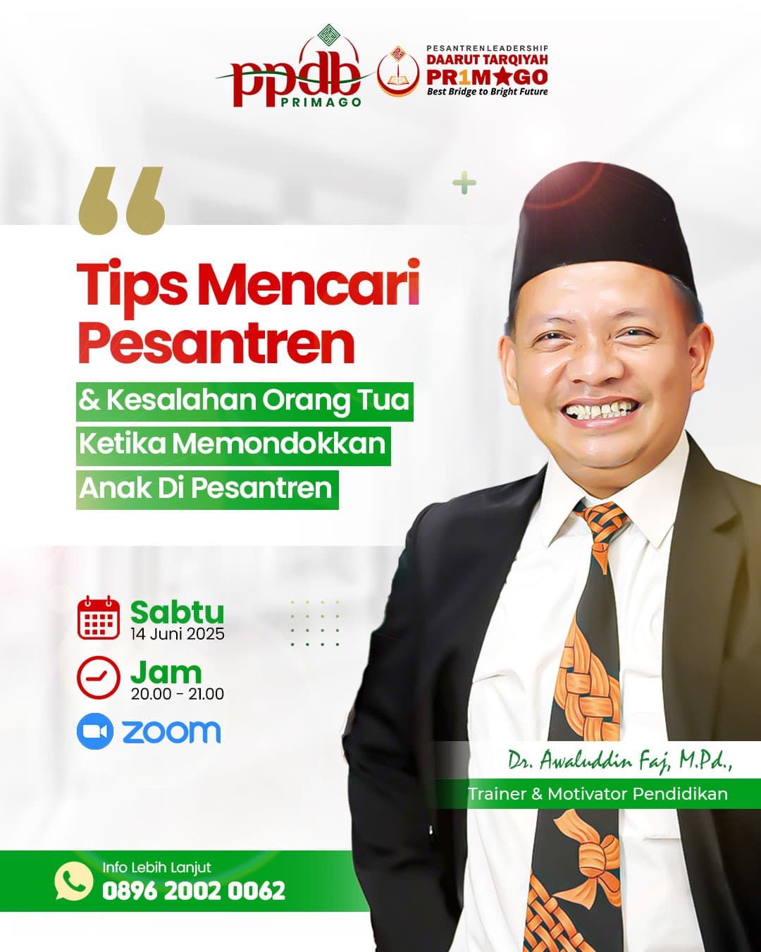 Parenting Pesantren #1 “ Tips Memilih Pesantren Yang Tepat Buat Sang ...