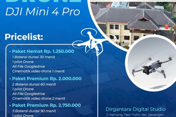 Jasa Sewa Drone Depok, Dirgantara Digital Studio tawarkan Jasa drone sinematik berkualitas tinggi