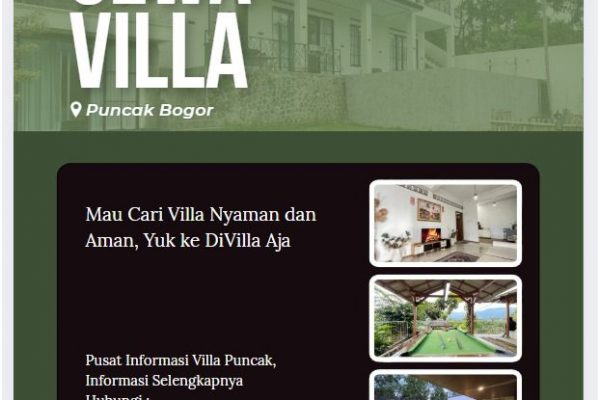 D’Villa Aja Menjadi Pusat Sewa Villa Terbaik dan Terpercaya di Puncak Bogor Jawa Barat