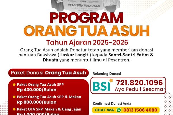 Pendaftaran Orang Tua Asuh Laskar Langit Primago Tahun 2025 Batch Kedua Tersisa 14 Orang lagi