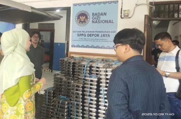 Kejaksaan Negeri Depok bersama Wakil Ketua DPRD Kota Depok Sidak SPPG Kelurahan Depok Jaya.(Foto : Edisi.id)