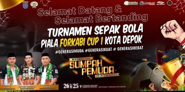 Pamflet acara Turnamen Sepakbola FORKABI Cup 2025.(Foto : Edisi.id)