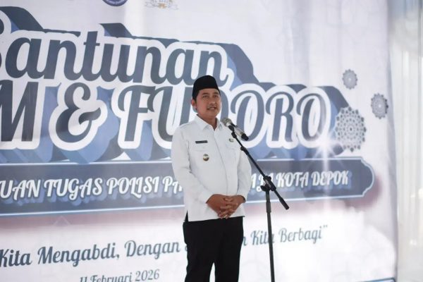 Satpol PP Depok Santuni 45 Anak Yatim dan Fuqoro, Wawalkot Apresiasi Kepedulian Sosial