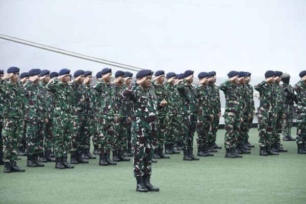 TNI AL Gelar Pasukan untuk Misi Kemanusiaan