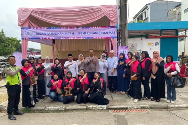 Bazar Ramadan IPEMI Pancoran Mas, 13 UMKM Ramaikan Pos Polisi Nusantara dengan Takjil Murah Meriah