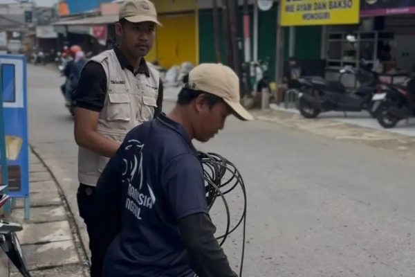 Patroli Tim Maung ASRI Temukan Kabel Melintang di Sawangan, Langsung Ditangani