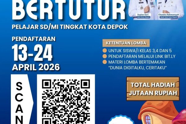 Diskarpus Depok Gelar Lomba Bertutur 2026, Dorong Literasi dan Kreativitas Siswa SD