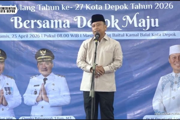 Tasyakuran HUT Depok ke 27, Walikota Depok Supian Suri Tegaskan Komitmen Pendidikan Gratis hingga Pengolahan Sampah Modern