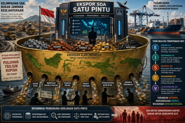 Ekspor SDA Satu Pintu: Menurunkan Entropi, Menjaga Kekayaan Bangsa
