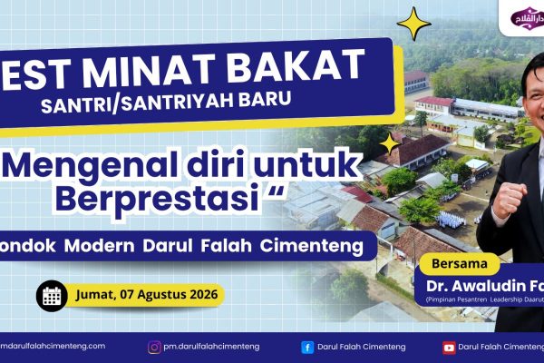 Pondok Modern Darul Falah Cimenteng Subang Gelar Tes Minat & Bakat Santri Bersama Primagen Tahun Ajaran 2026-2027