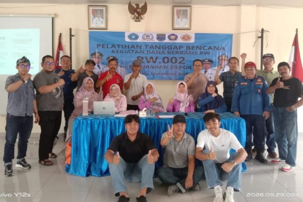 Prioritaskan Program Rp.300 Juta Per-RW pada Penguatan SDM, H. Ugan Gandeng Damkar Depok Gelar TOT Mitigasi Bencana
